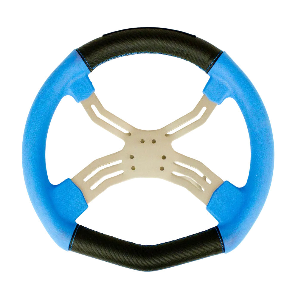 0083.ES OTK EOS 6 Hole Four Spoke Steering Wheel with High Grip Hand Material