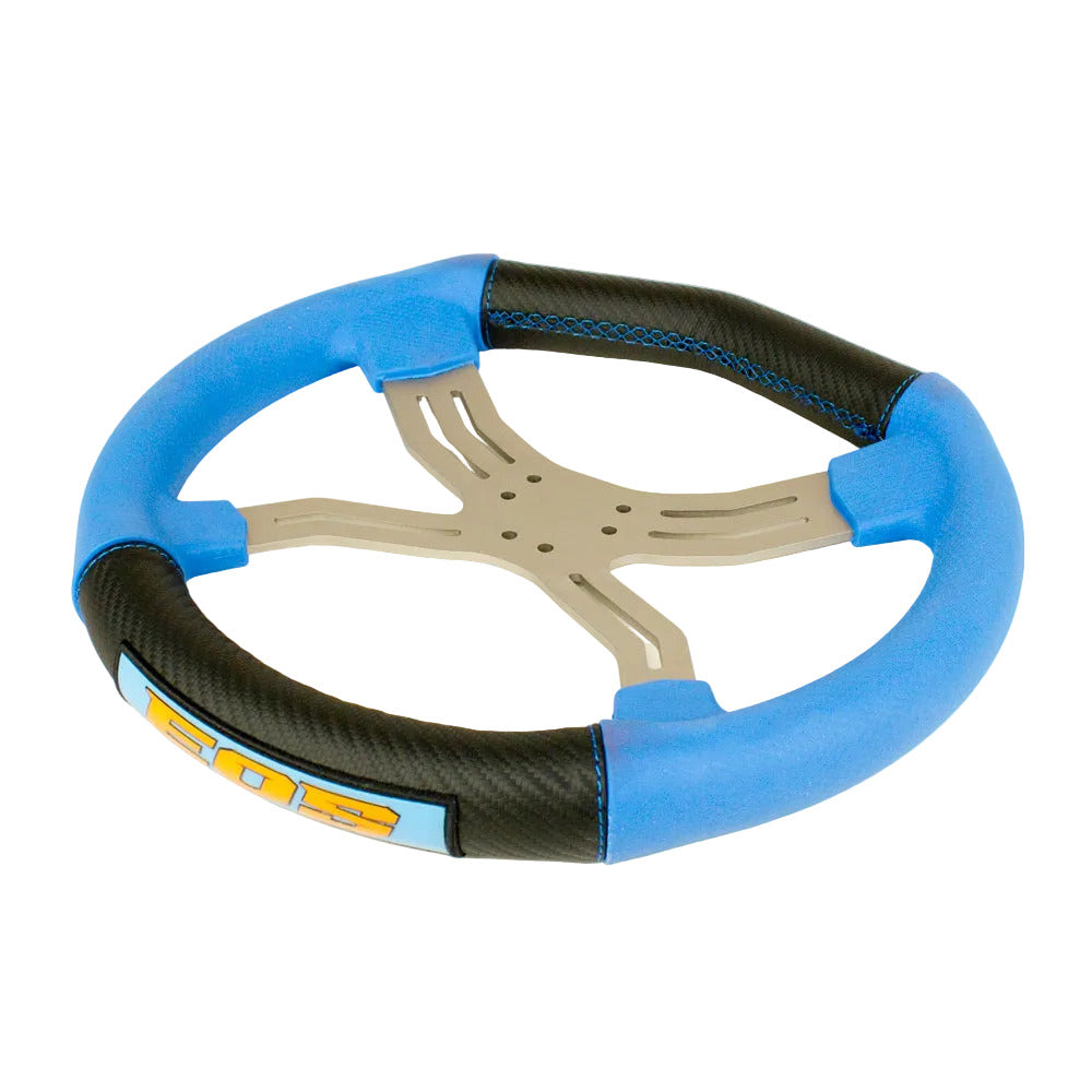 0083.ES OTK EOS 6 Hole Four Spoke Steering Wheel with High Grip Hand Material