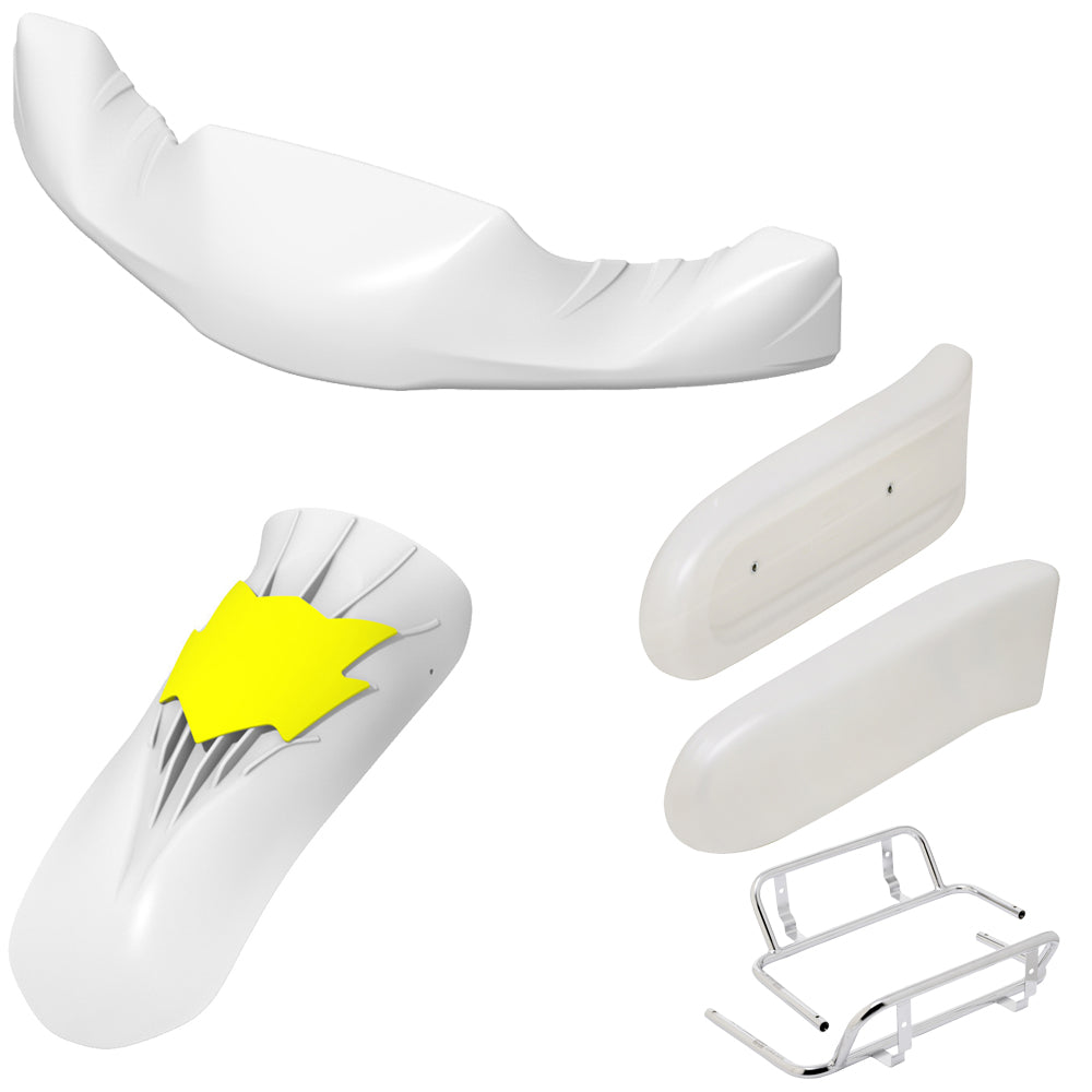 OTK Tony Kart CIK Pearl White Adult Complete Bodywork Kit M11 Nose & Panel, M10 Pods