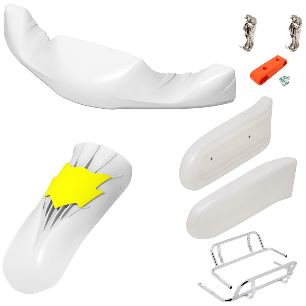 OTK Tony Kart CIK Pearl White Adult Complete Bodywork Kit M11 Nose & Panel, M10 Pods