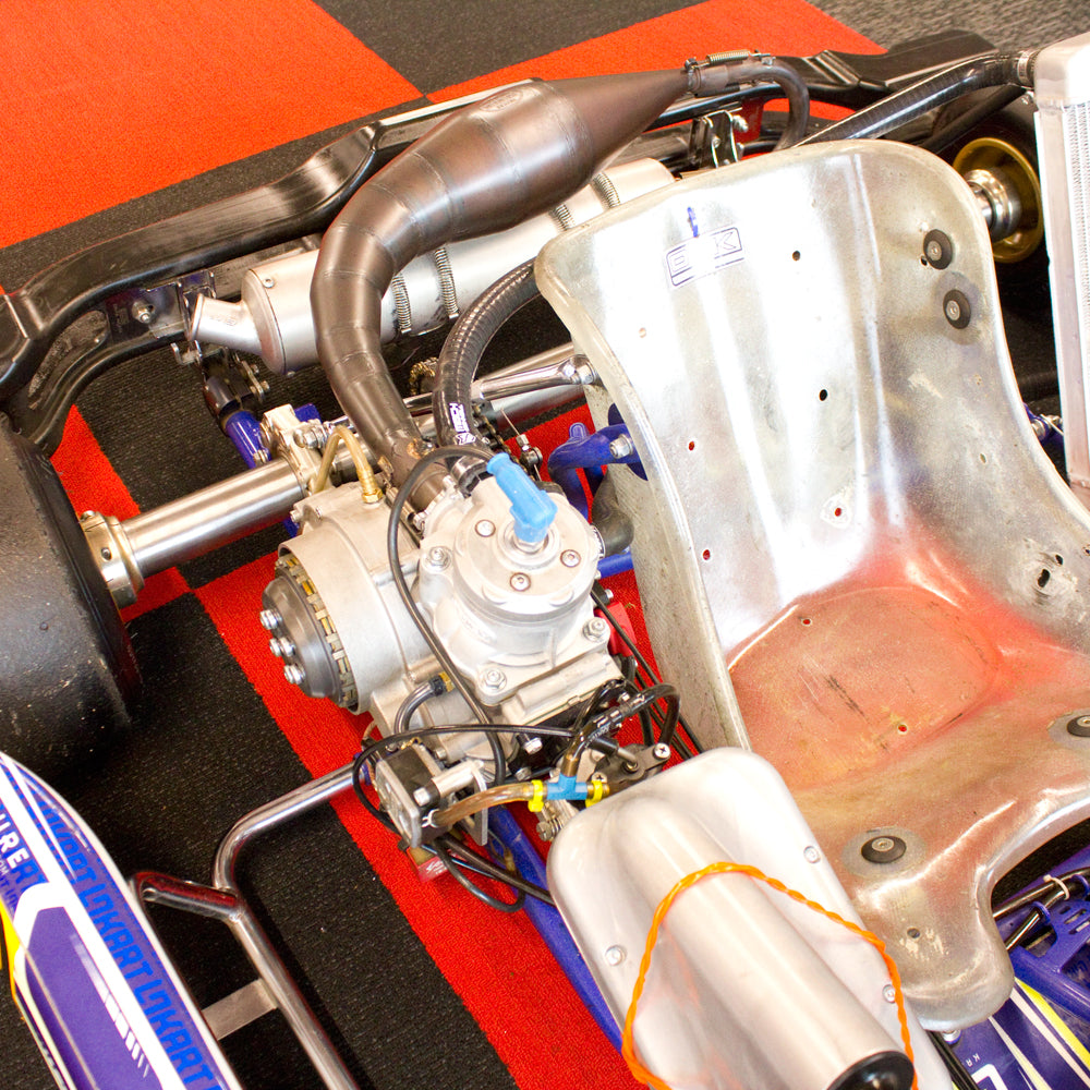 Used OTK LN Kart with Motori 7 80cc Six Speed Shifter Engine