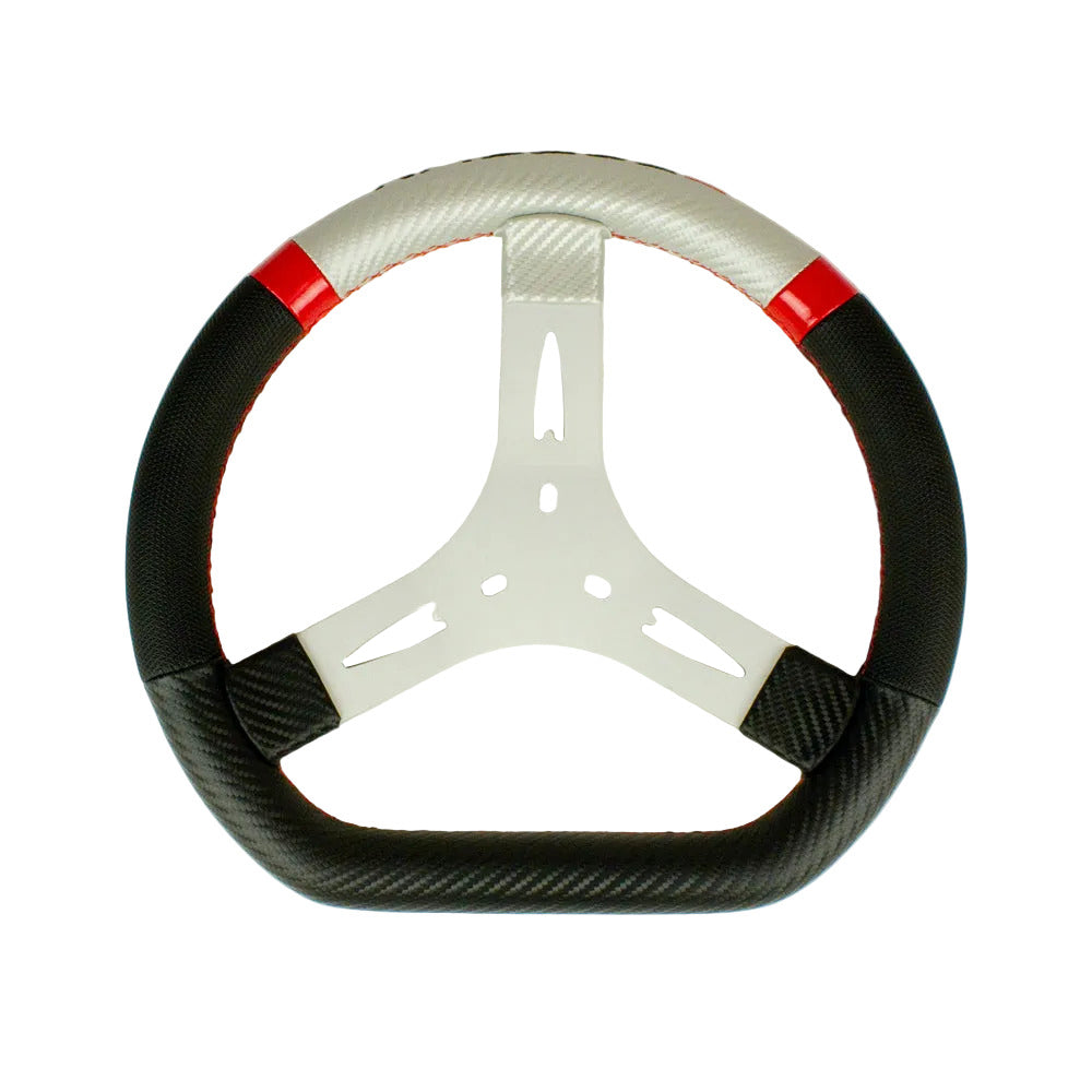 Parolin Cadet Kart Embroidered Logo Steering Wheel, 320mm Wide