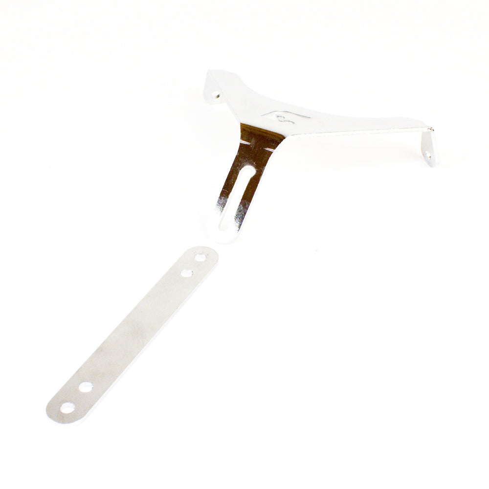 New! Parolin 2025 Cadet Driver Panel Lower Bracket Two Piece, Chrome