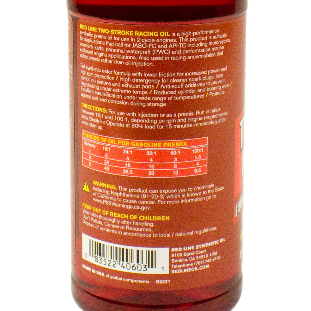 Red Line Two Cycle Oil, Pint