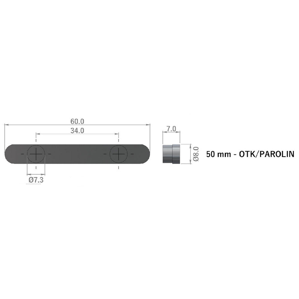 New! Rev Performance Wheel Hub Anti-Slide 50mm Axle Key Pair - OTK, Parolin, Kart Republic, Arrow