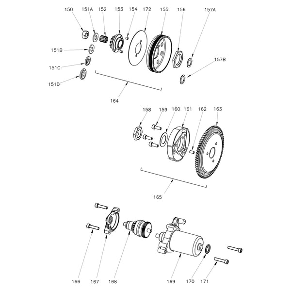 163. W1753/ROK Vortex Rok GP Starter Ring Gear - Shop Karting Parts ...
