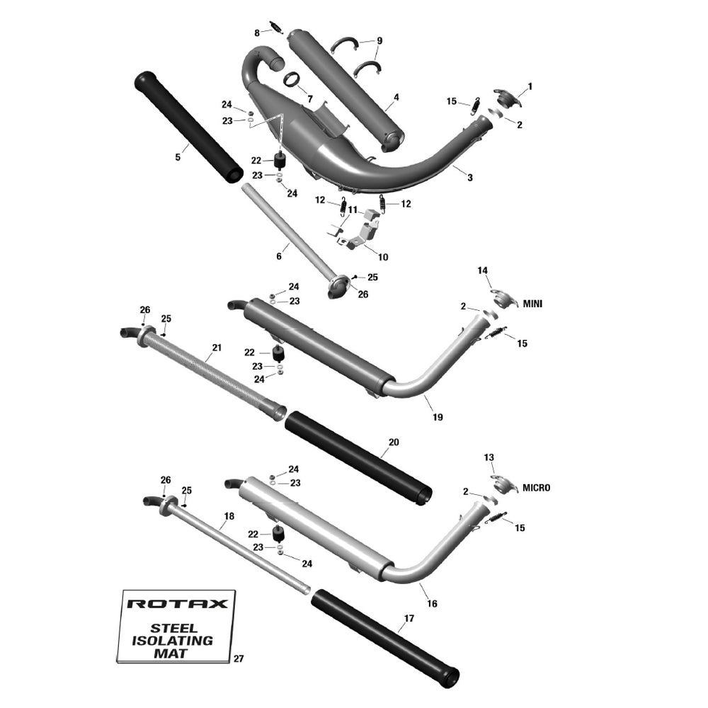 12. 938798 Rotax Max Exhaust Pipe Spring