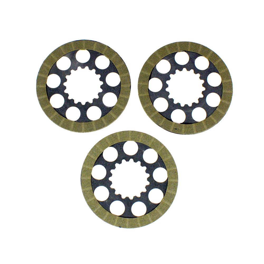 (12) 2007 SMC Axle Clutch Friction Disc 1 1/4" Axle - Set of 3