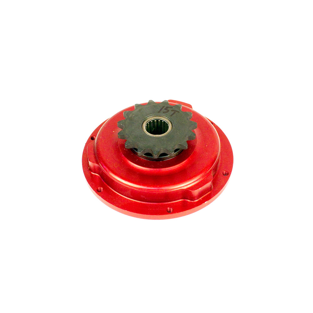 Steel Nytro 3 Disc Drum and Sprocket, 15 tooth #35