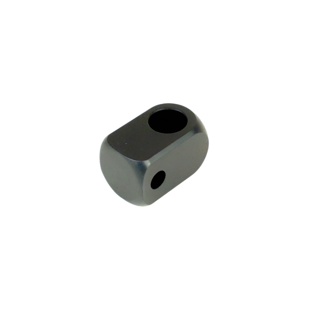 Black Aluminum One Hole Steering Block for 5/8" Steering Shaft
