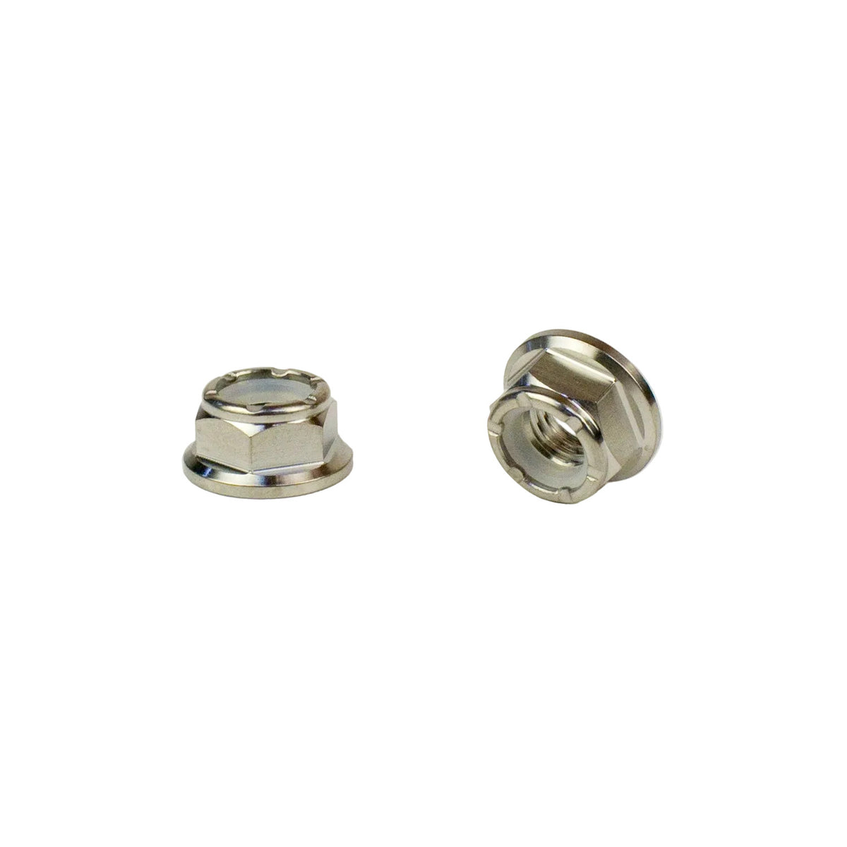 8mm Titanium Flanged Nylock Nut