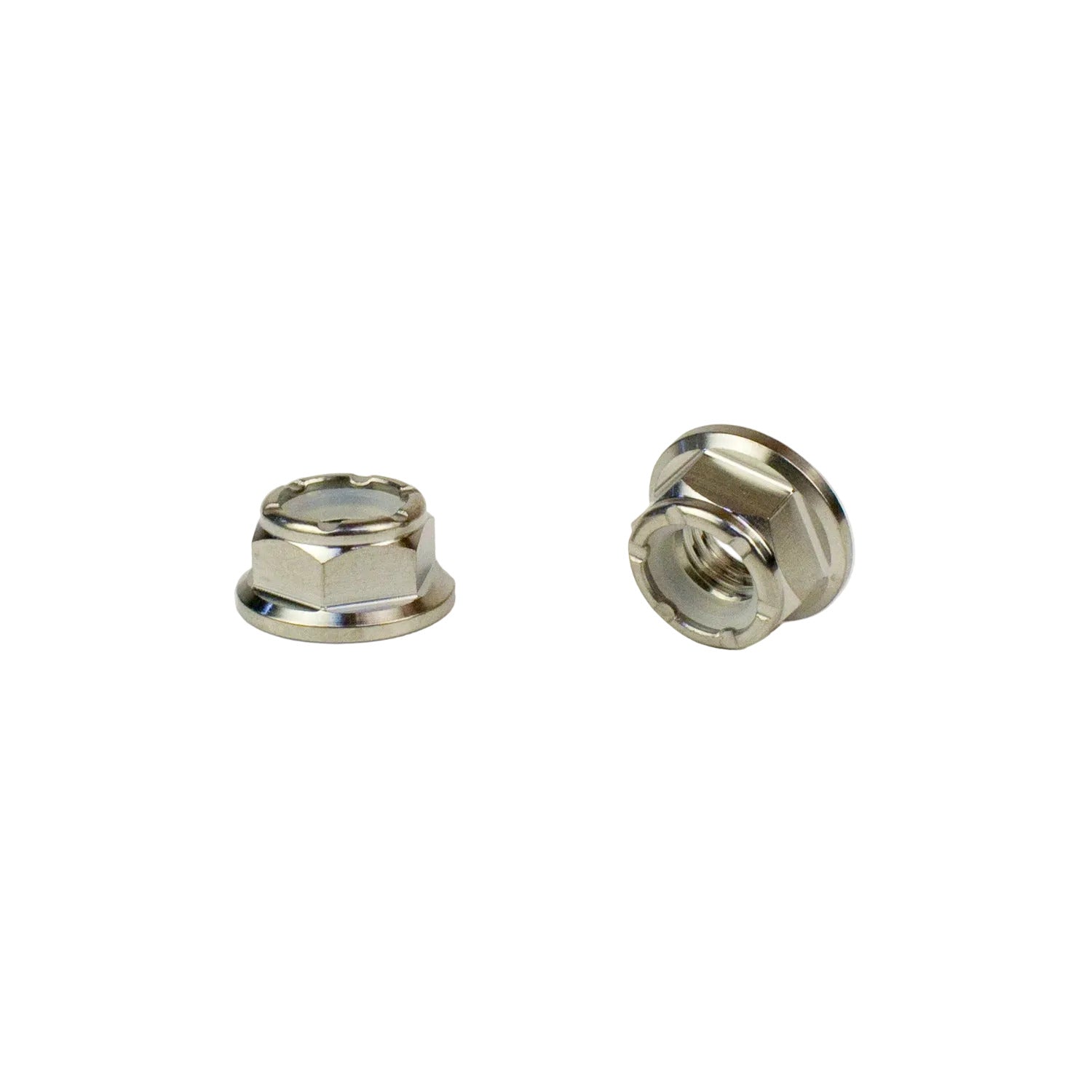 8mm Titanium Flanged Nylock Nut