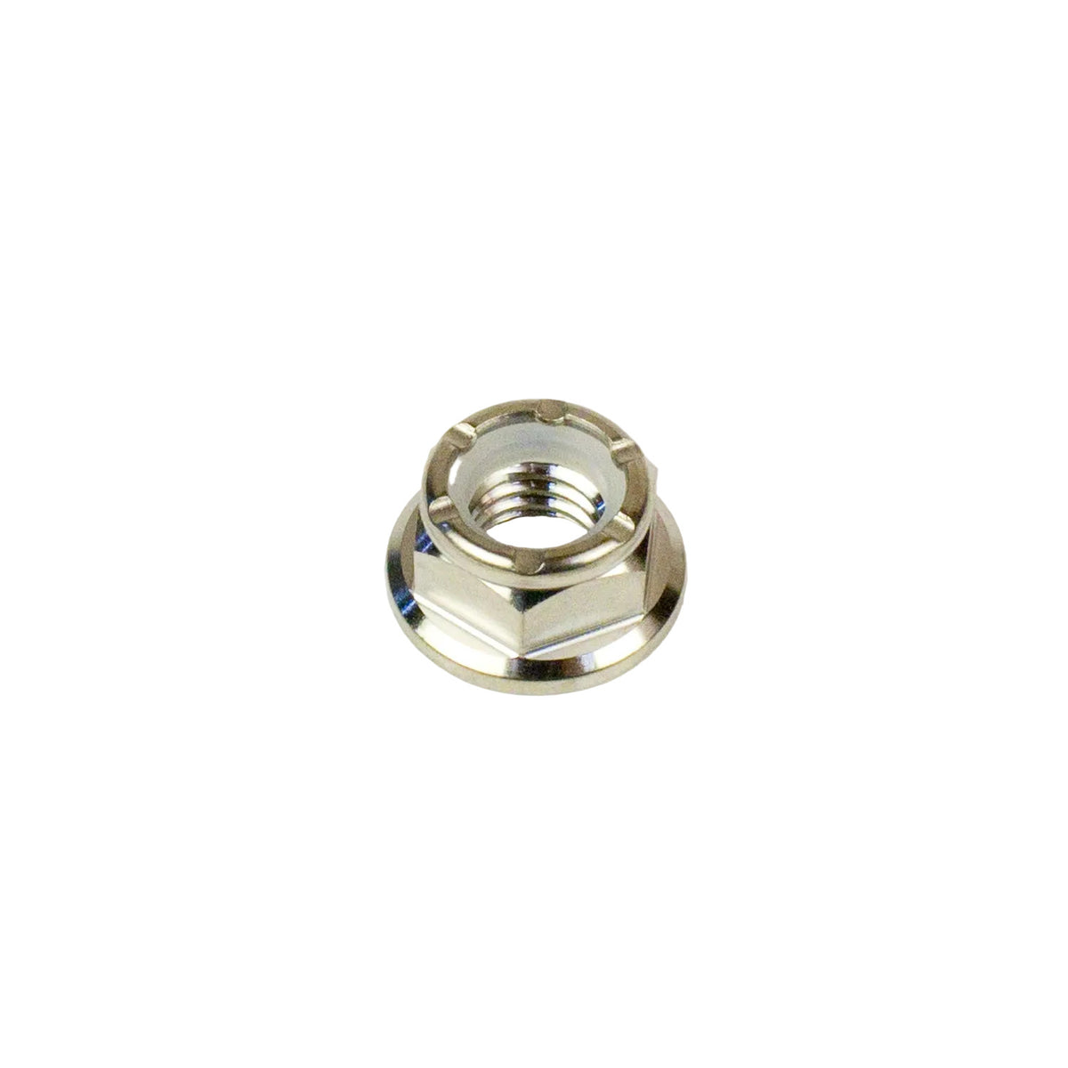 8mm Titanium Flanged Nylock Nut