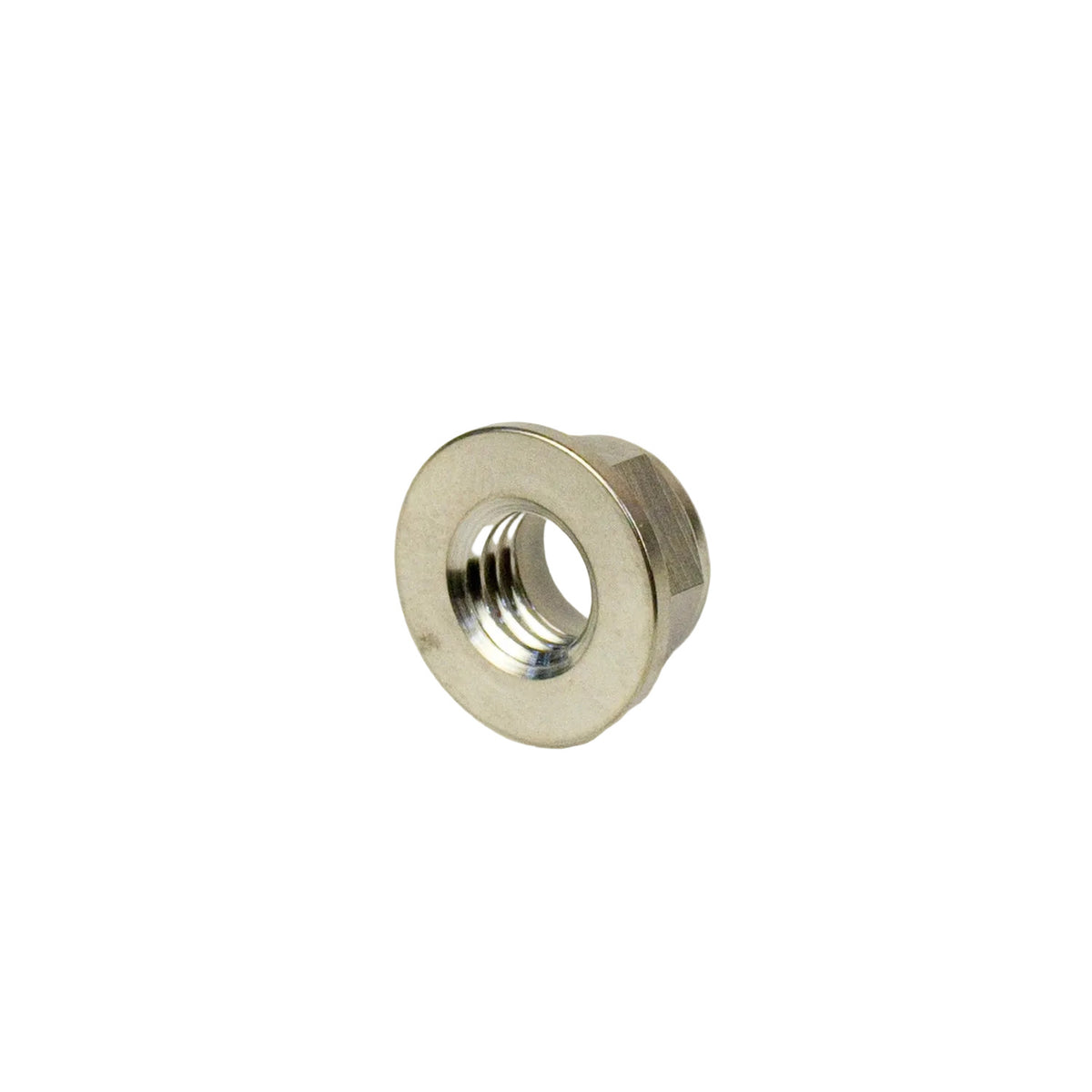 8mm Titanium Flanged Nylock Nut
