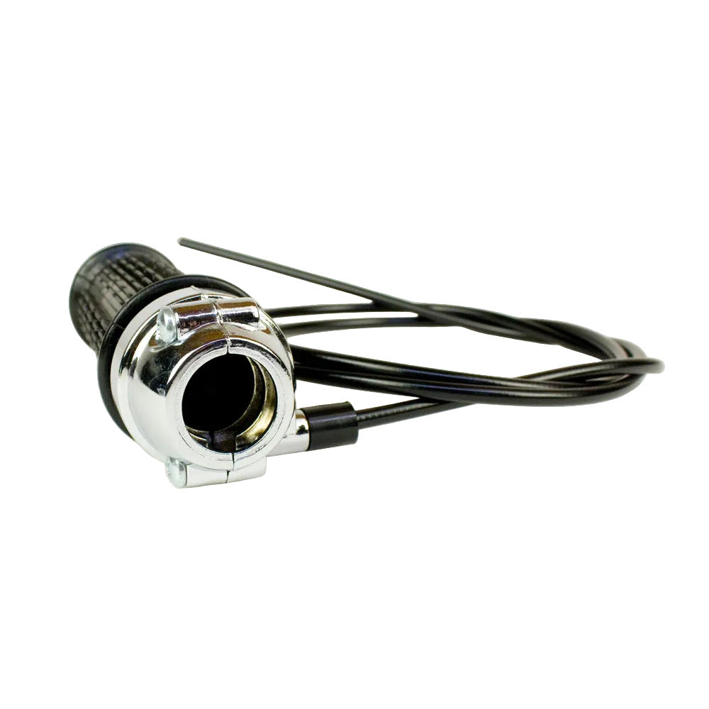 7/8" Throttle Twist Grip Assembly with Throttle Cable and Grips for Mini Bike Handle Bars