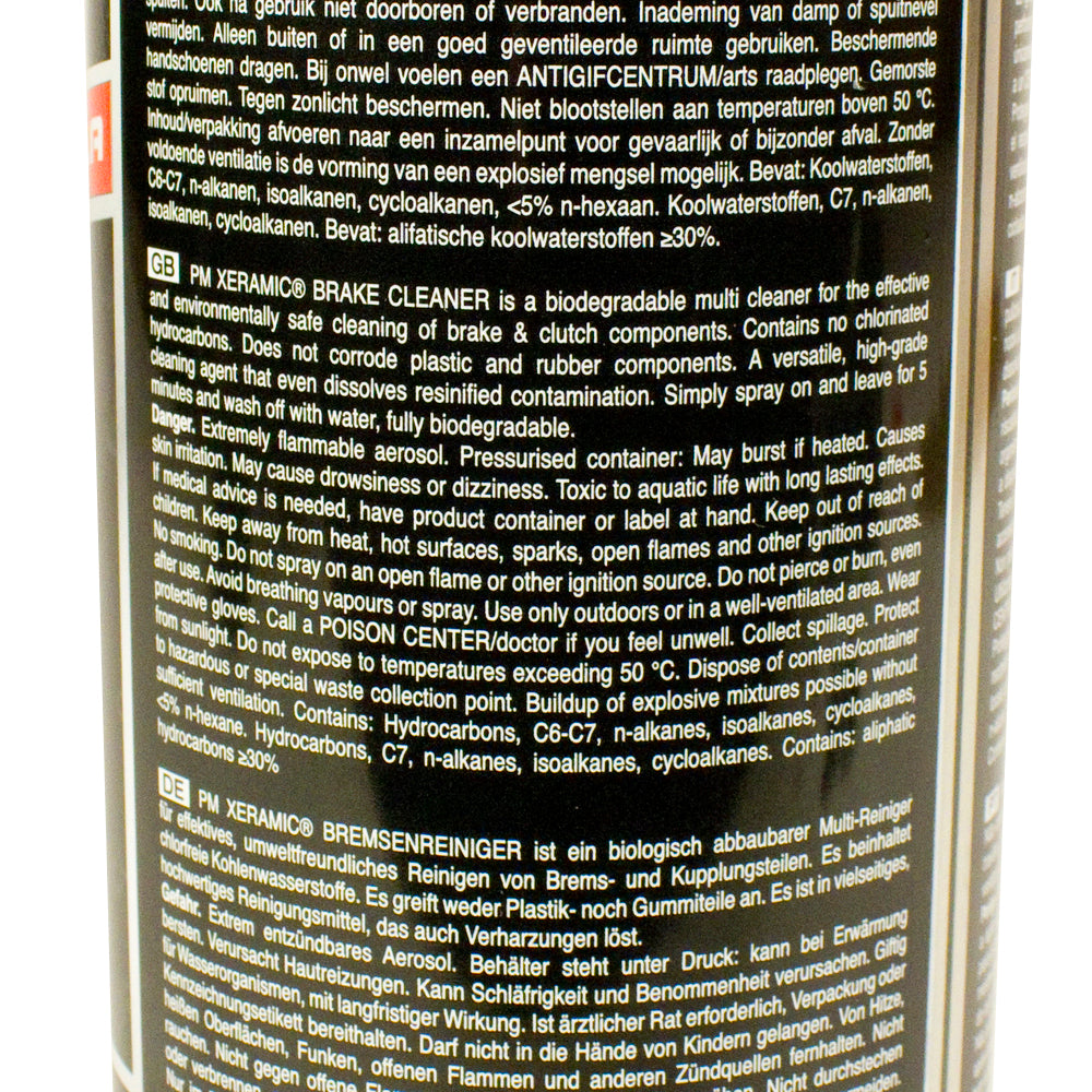 Xeramic Brake Cleaner 500 ml* - 12 Bottle Case