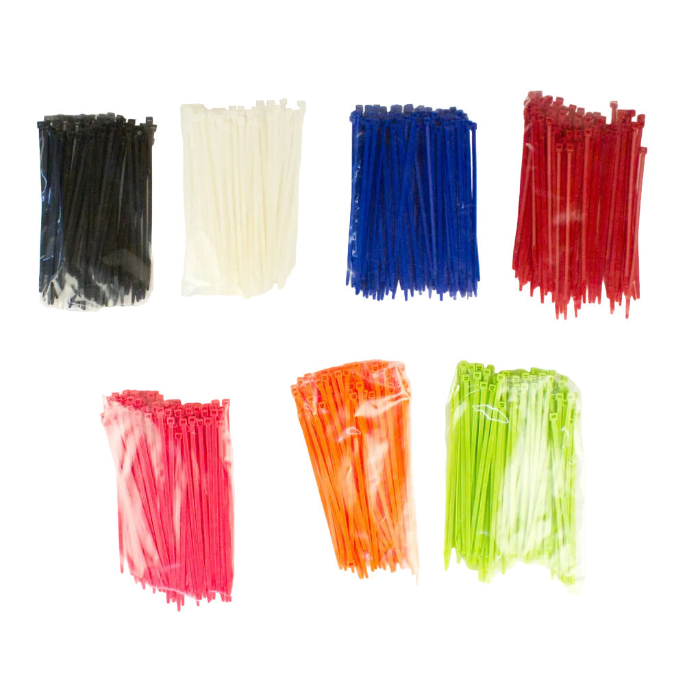 Plastic Tie Wraps 8" Long, 100 Pack