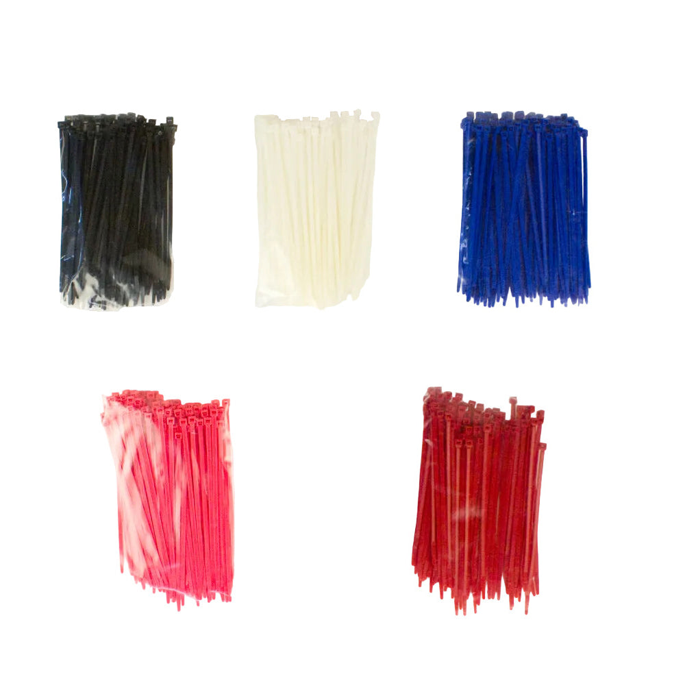 Plastic Tie Wraps 8" Long, 100 Pack