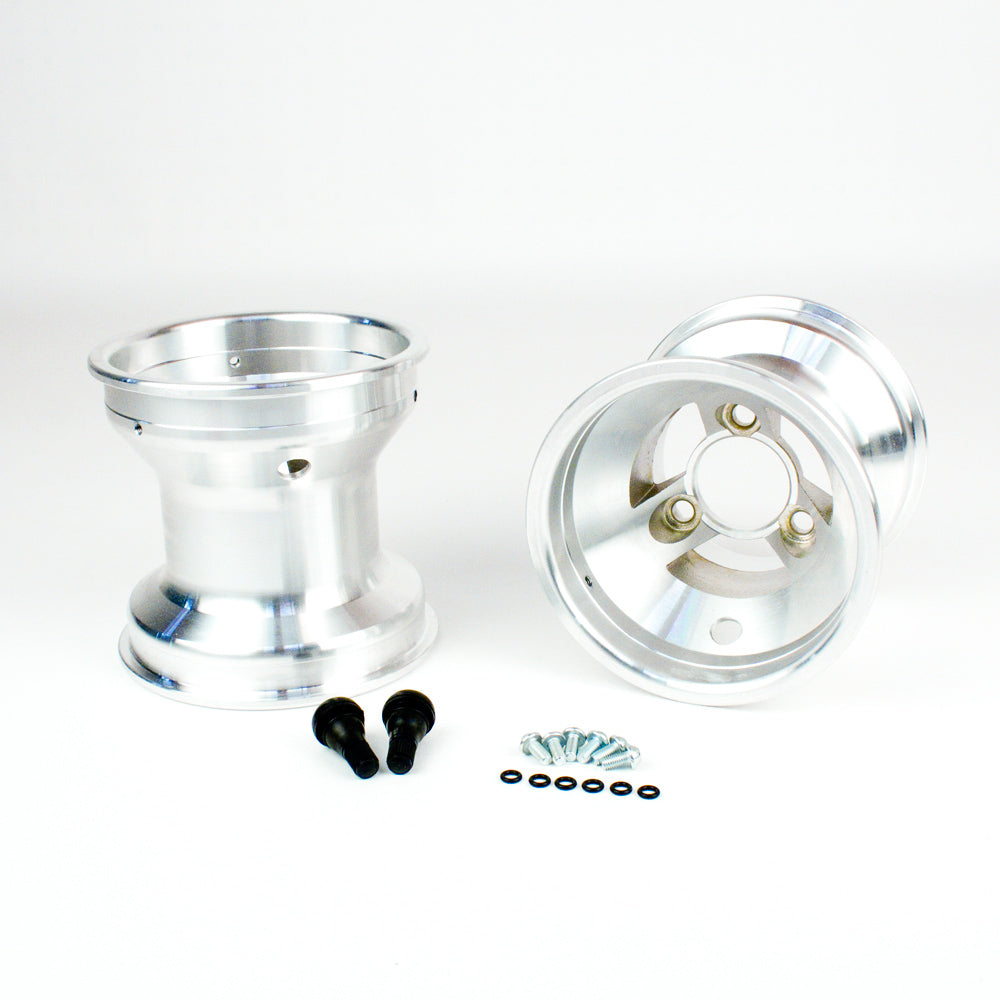 0039 130mm x 5" Cast Aluminum Metric Wheel, Bolt in Hub Style