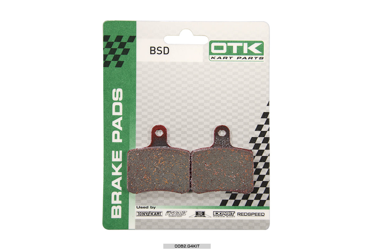 L. 0082.G4KIT OTK Tony Kart BSD Rear Brake Pad, Sold As a Pair