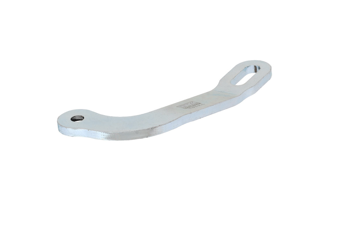 E. 0256.I0SX OTK Tony Kart KZ Steel Exhaust Support, Left Hand