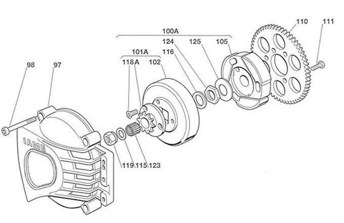 (115) IA-D-75573 IAME Leopard External Clutch Washer
