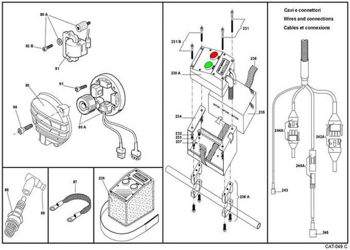 (234) IA-A-120905B IAME 07 Leopard Push Button Battery Support