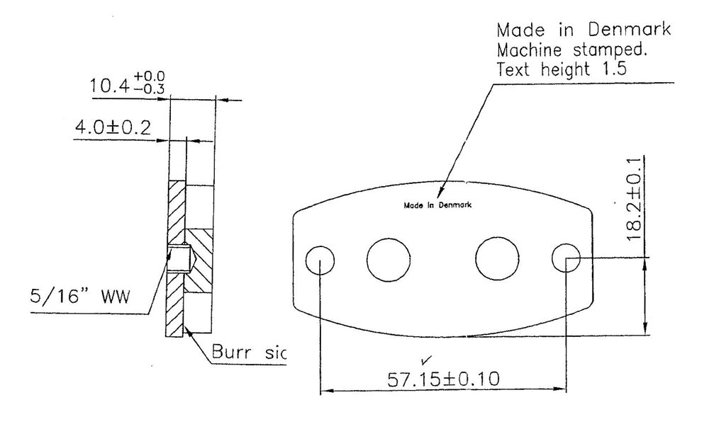 MCP 1383LN Blue Rear Brake Pads, Pair