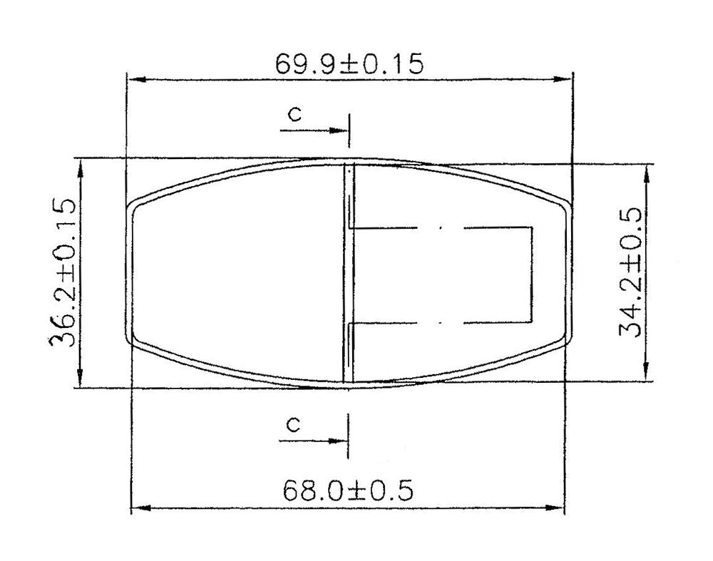 C. MCP 1383BN Rear Caliper Brake Pad Black, Pair