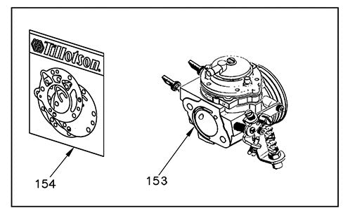 154. RK-6-HW W7022800002100 Vortex Rok VLR Complete Carb Kit
