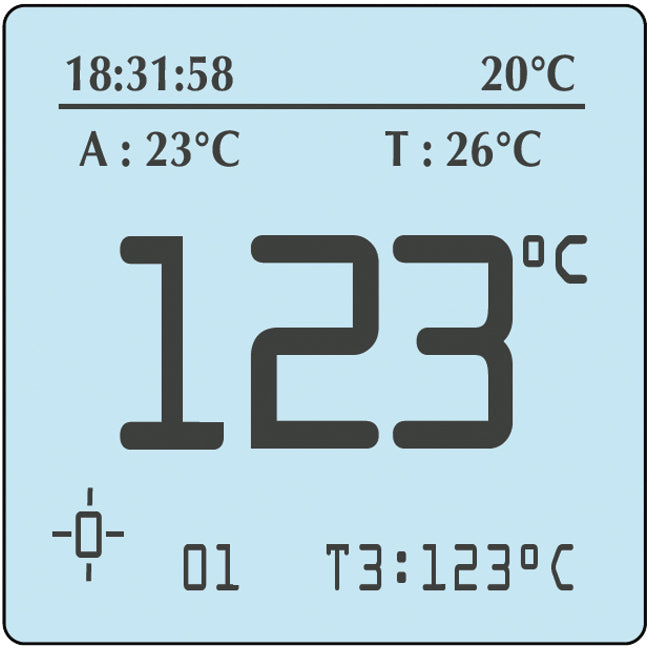 HPM4X-PYR2-STW Prisma Digital Air Pressure Tire Gauge with Stopwatch Function and Infrared Tire Temperature Sensor