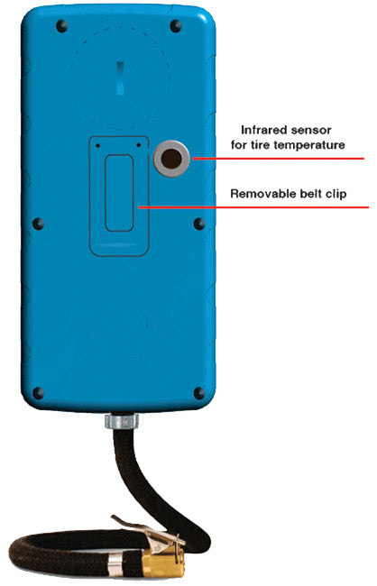 HPM4X-PYR2-STW Prisma Digital Air Pressure Tire Gauge with Stopwatch Function and Infrared Tire Temperature Sensor