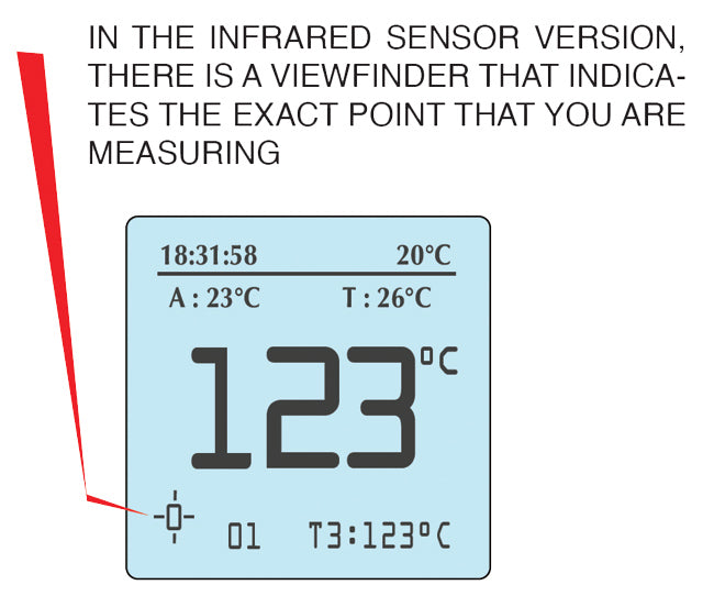 HPM4X-PYR2-STW Prisma Digital Air Pressure Tire Gauge with Stopwatch Function and Infrared Tire Temperature Sensor