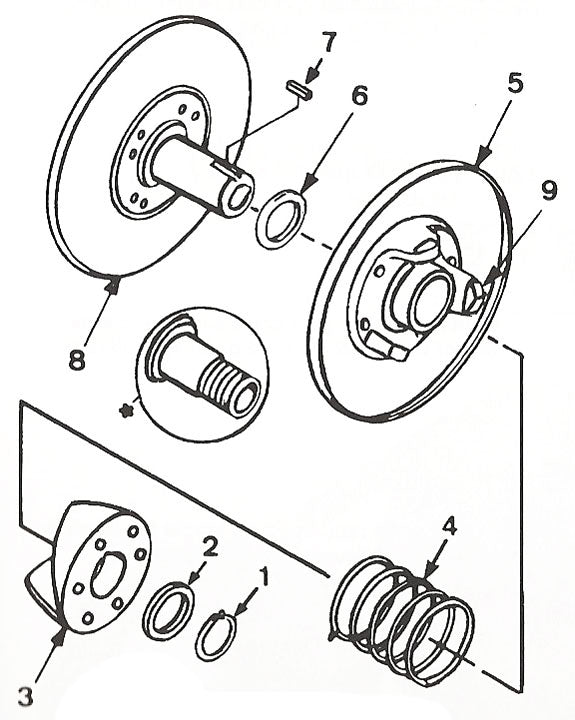 *8. 209150A Comet Fixed Face and Post 5/8" Bore