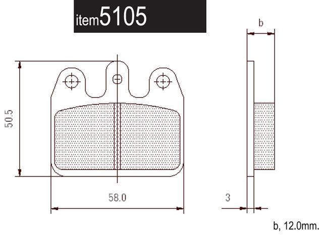 5105.SP CRG Ven05 Aftermarket Rear Brake Pads for Ceramic Brake Disc