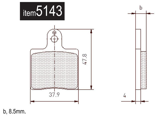 10. 5143 CRG Aftermarket Ven05 Front Brake Pads, Red Standard, Pair