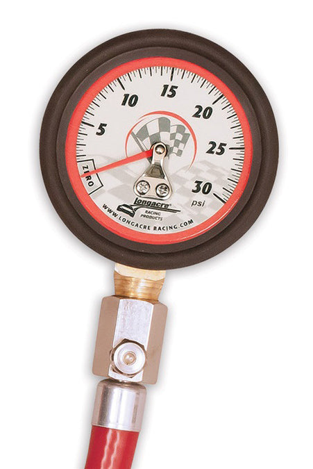 52024 Longacre 0-30lbs Tire Gauge with Bleeder - Shop Karting  display picture 1