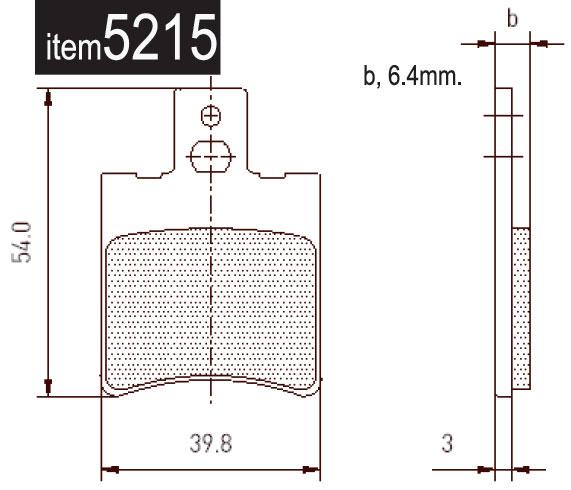 5215 Brembo (Trackmagic) Aftermarket Rear Brake Pads