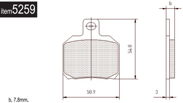 5259 Brembo Aftermarket Rear Brake Pads