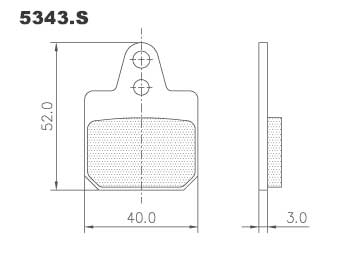 5343.S Birel Aftermarket 2012 Brake Pads, Pair
