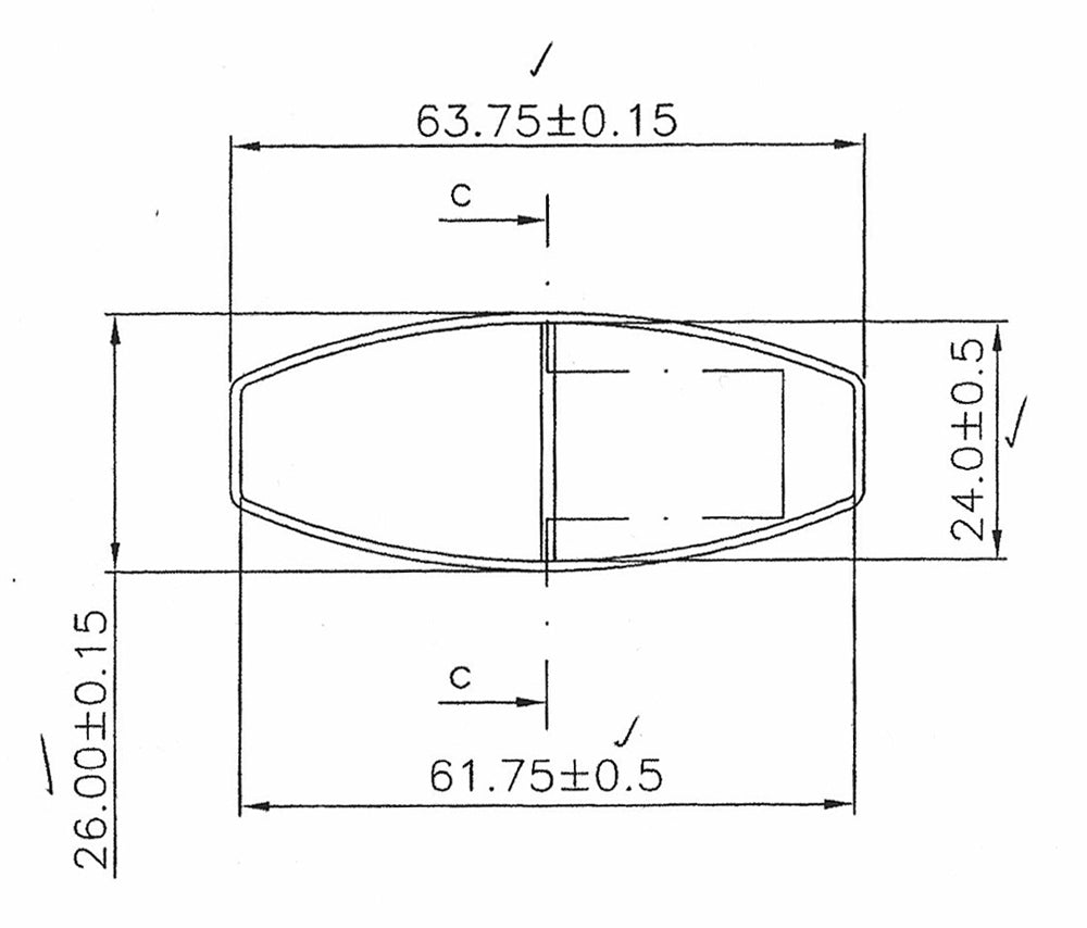 MCP 554LNA Green Brake Pads for Front Aluminum or Titanium Brake Disc, FOUR PADS
