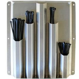 6085 Zip Tie Aluminum Holder, White