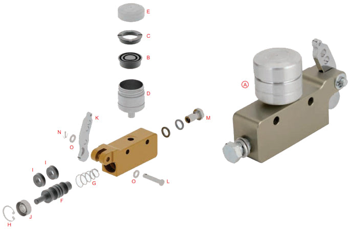 B. 0029.D15 OTK BSM4 Master Cylinder Tank Rubber Lining