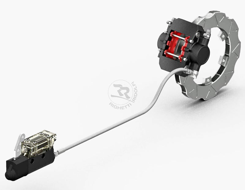 KB260N Righetti Ridolphi Self Adjusting Brake Caliper and Master Cylinder Kit