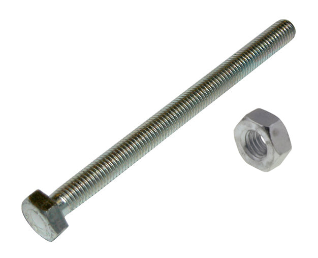 M10 All Thread Hex Bolt with Jam Nut, Engine Jam Bolt