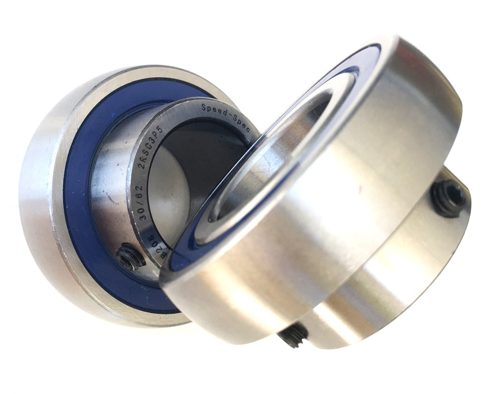 Speed-Spec 30mm Steel Precision Axle Bearing, Blue Removable Seals