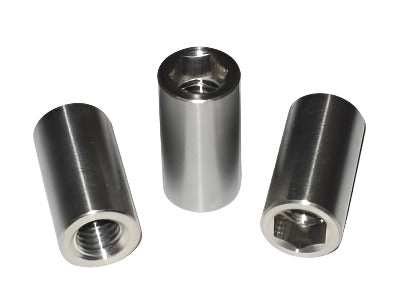 8mm x 25mm Titanium Cylindrical Inner Hex Wheel Hub Nut