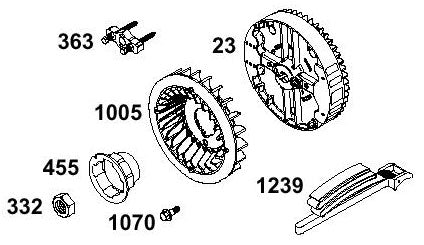 608. 695287 Briggs Animal, LO206 Recoil