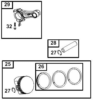 27. 691866 Briggs Animal Piston Circlip