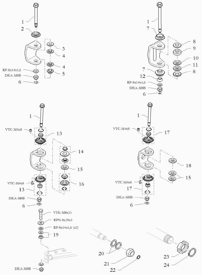 6. 40.0217.00 Birel Circlip for Kingpin Bolt